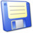 Floppy Disk Blue Icon